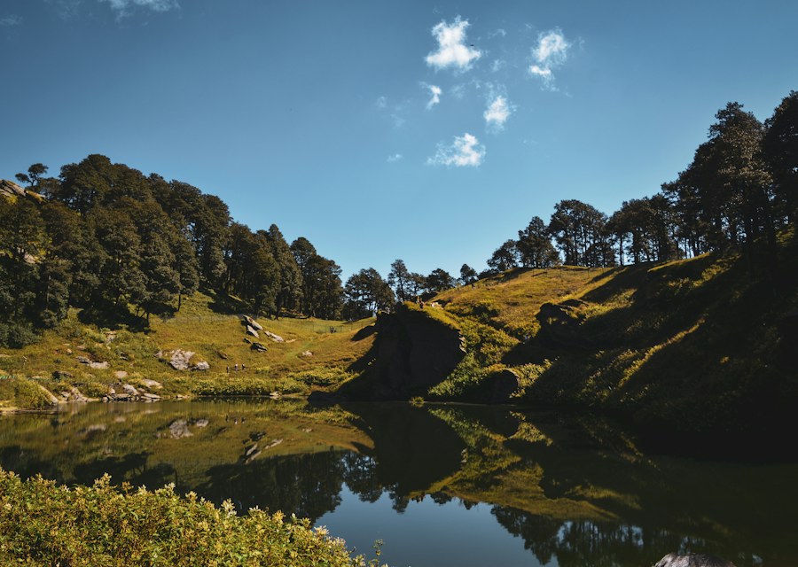 Green mountain landscape in Himachal Pradesh